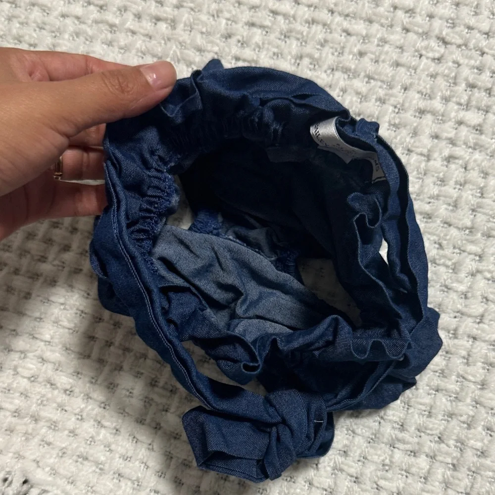Stylish Navy Diaper Cover with Ruffles